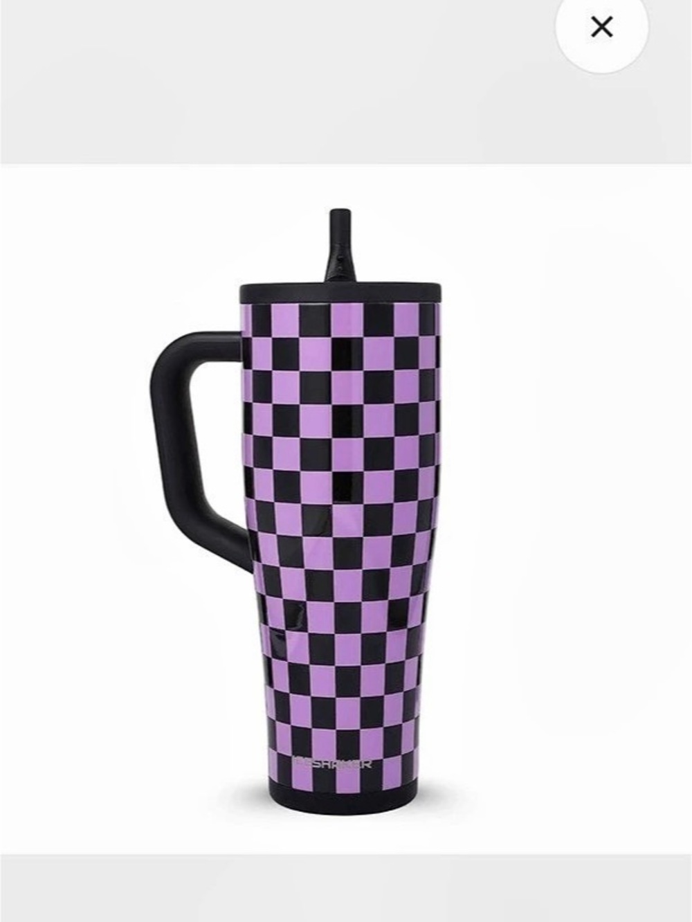 ICE SHAKER 40 OZ LEGEND SERIES | PURPLE & BLACK CHECKERS